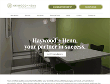 Tablet Screenshot of haywoodhenn.com